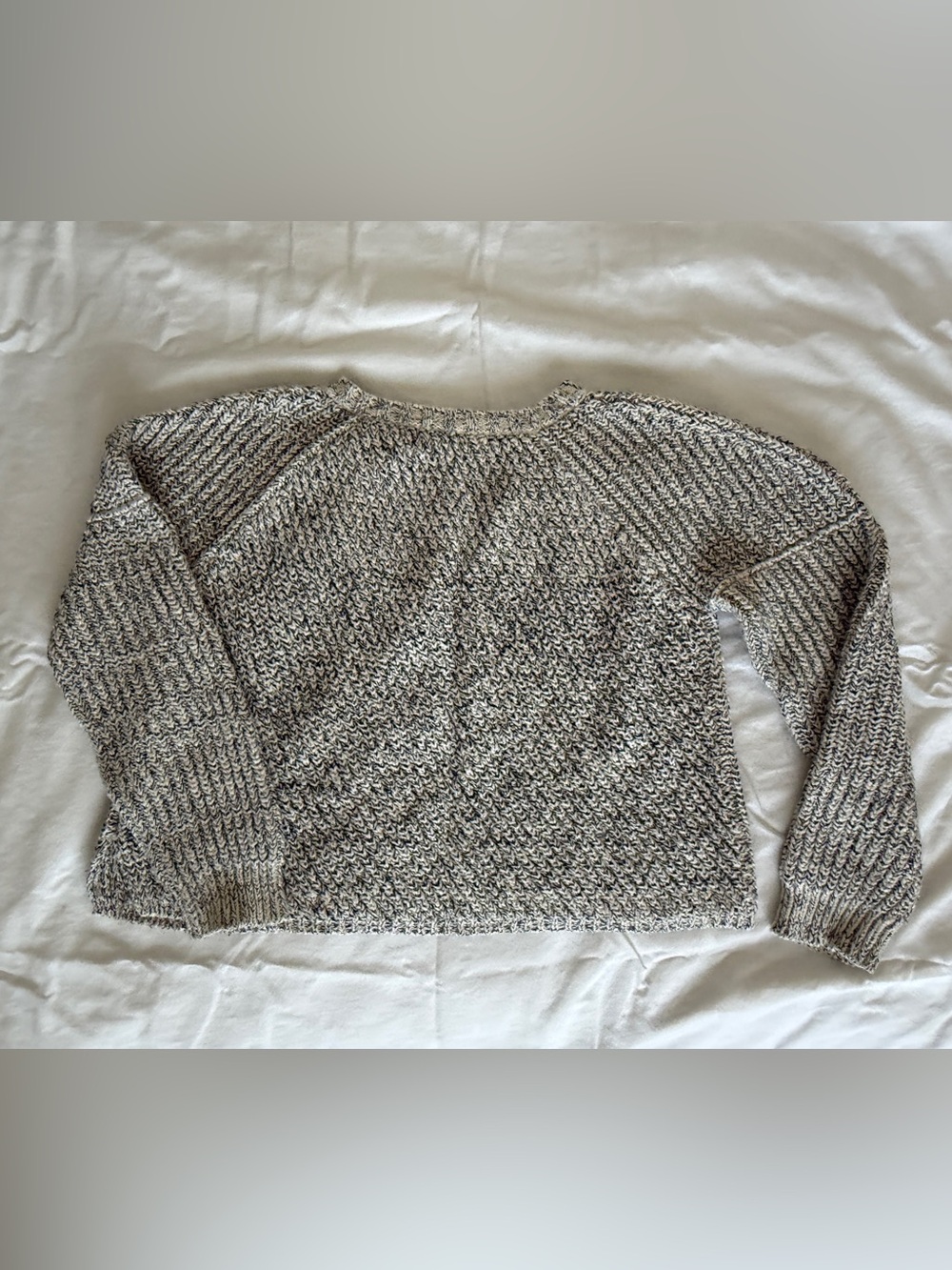 Apiece Apart Marled Crewneck Sweater - Navy/Cream